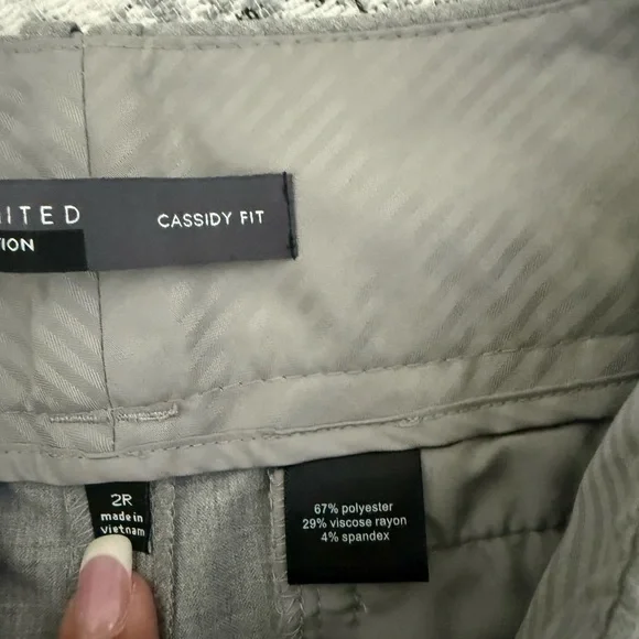 The Limited Cassidy Fit Pants Size 2 Low Rise Grey Pockets - Picture 5 of 8
